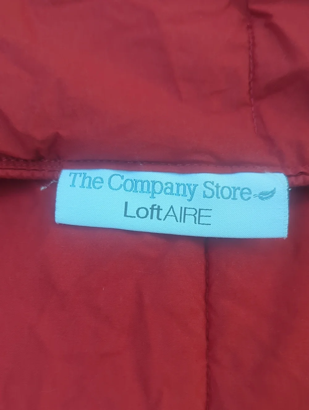 The Company Store Lacrosse LoftAIRE Down Alternative Comforter Red